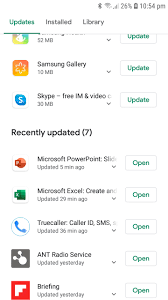 google play store apk - installed apps