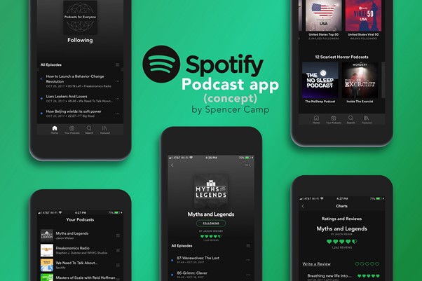 podcast app concept