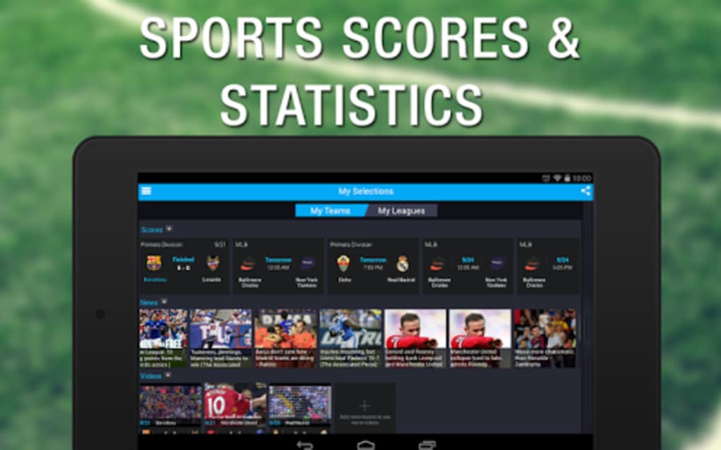 see sports scores and statistics.