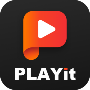Playit cover image with logo.