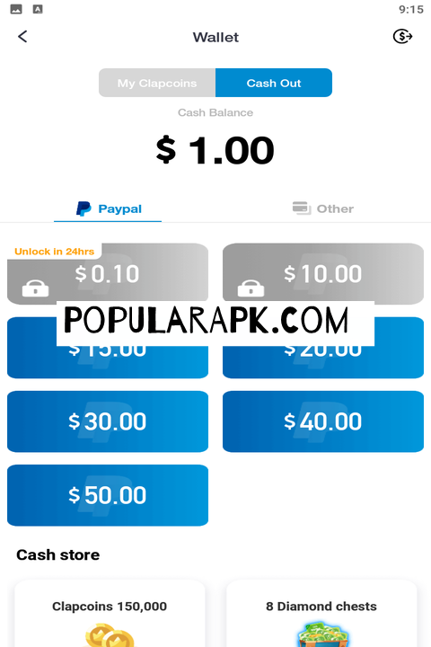 cash out other currency using paypal