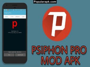 psiphon pro mod logo with caption in red.