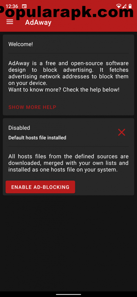 use host file to block network level ads in android.
