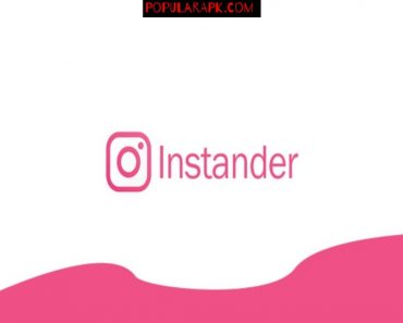 Pink Instander logo with white background and pink splash in bottom.