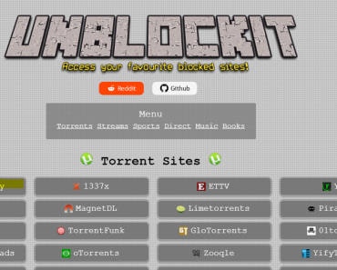 unlbockit wensote for proxy and links.