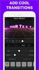 add cool transitions in intro maker mod apk