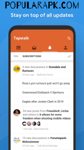 Tapatalk Pro Mod Apk subscription feature if great