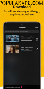 you can view your favorite shows on viu offline and save them to your device for watching later.
