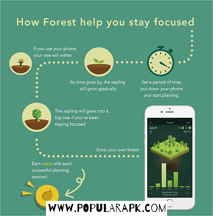 infographics for forest mod apk