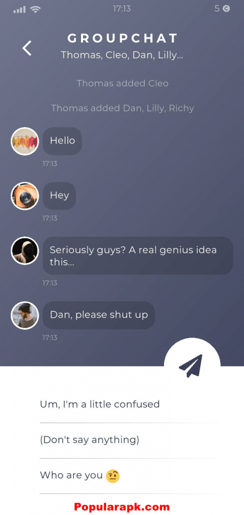 group chat with friends and bots for insights into the story.