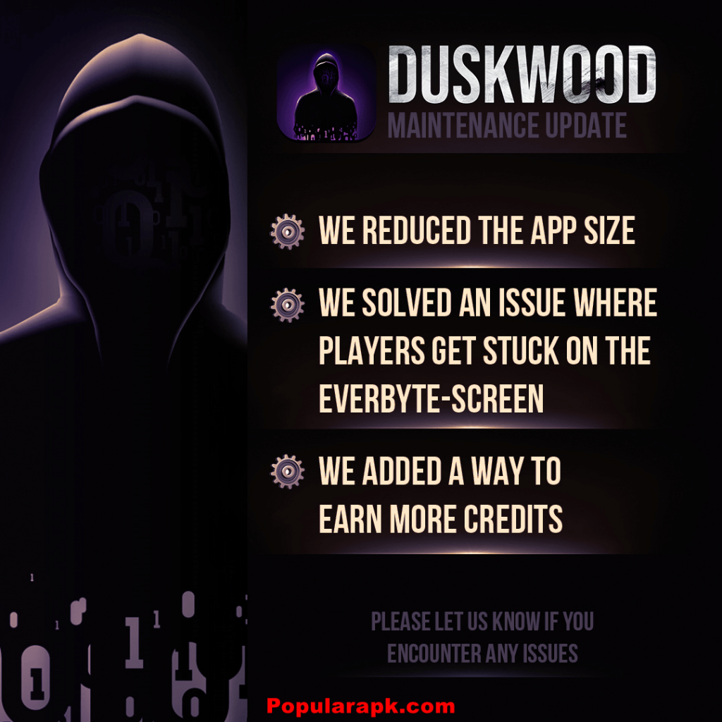 duskwood maintenance update
