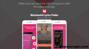 super easy to use lyrics app called as musixmatch