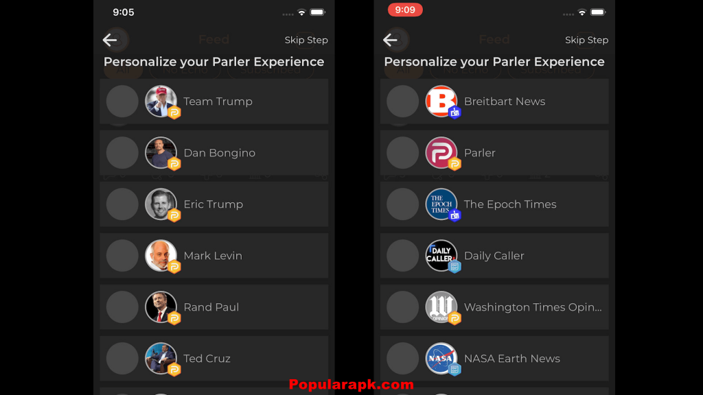 parler app - thought sharing community ss.