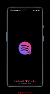 Spotiflyer- logo inside phone