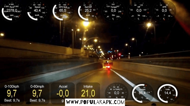 see reatlime camera with metrics on the dashboard.