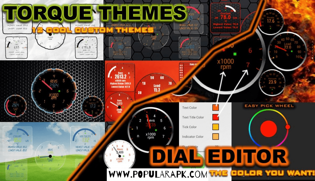 get free torque themes and dial editor.