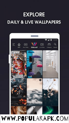 wallcraft-mod-apk has a huge collection of wallpapers for every event and occasion.