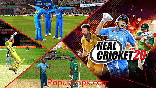 real cricket 20 mod apk cover image