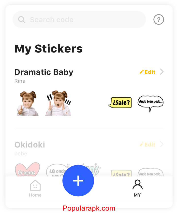 see all your stickers in one place.