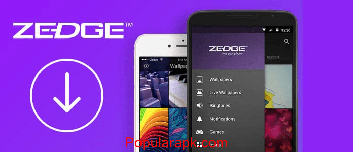 Zedge premium apk mod with cover display.