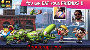 you can eat your friends in zombie game.