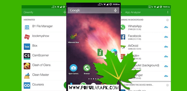 greenify mod apk decorative image.