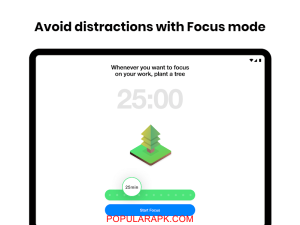 distraction avoider inside an app.