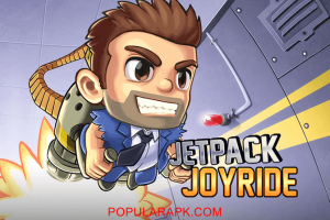 Barry character in jetpack joyride mod apk