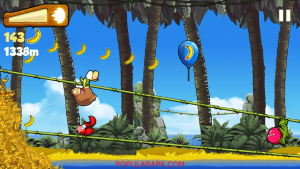 collect bananas while being on rope