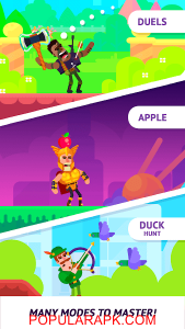 three separate gameplay screenshots