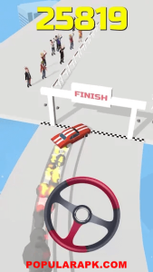 reach the finish line first to win hyper drift unlocked game.