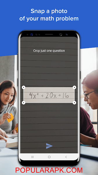 solve math problems by taking image from camera.