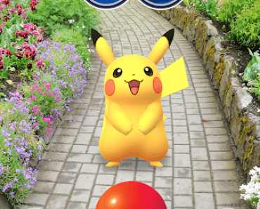 pikachu with name on banner