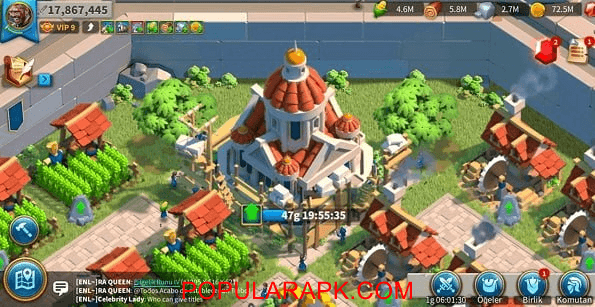 rise of kingdom townhall view