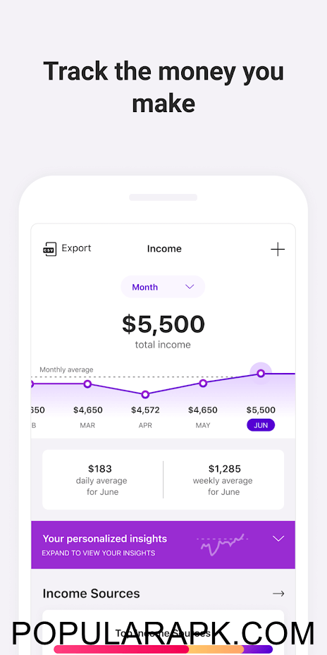 perform analytics on earnings to earn more.