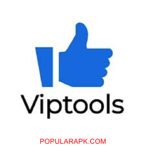blue Like button with Viptools text and white background.