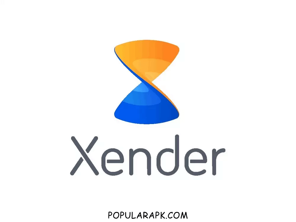 xender mod apk cover image, white background