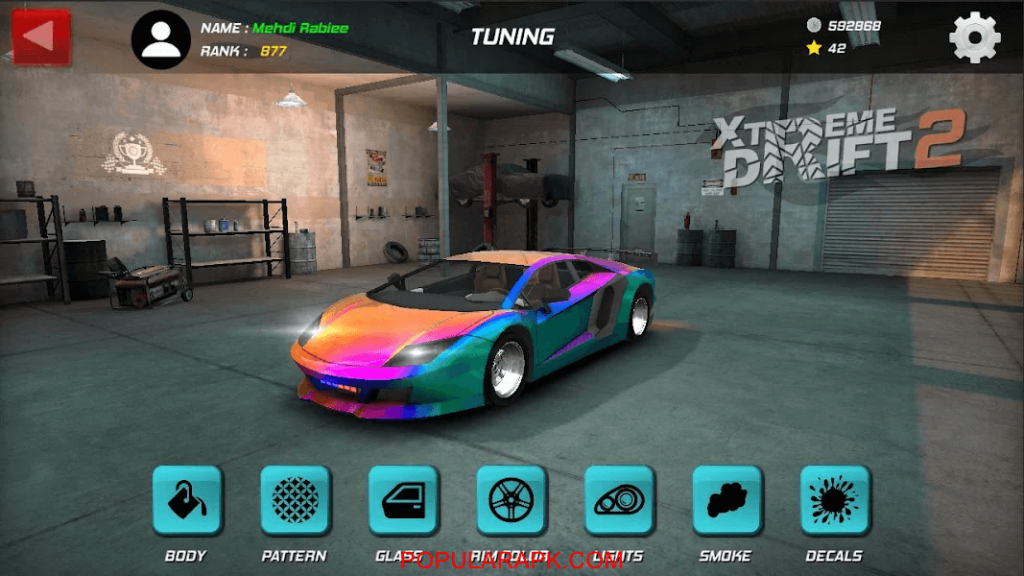 ranbow colored race car virtual show