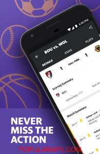 never miss the action with yahoo sports mod apk