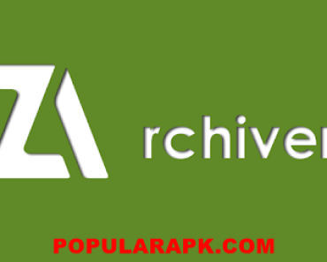 zarchiver mod apk green background, logo in white