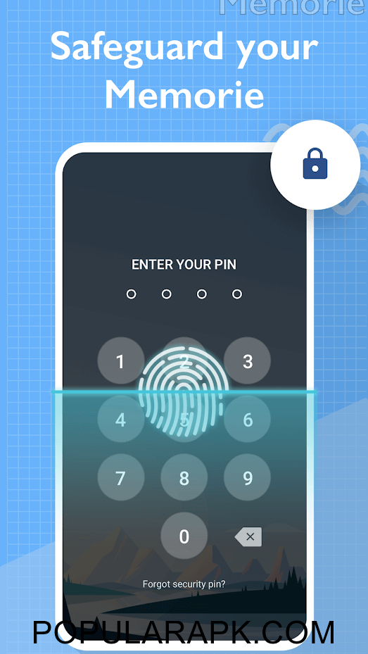 protect your notes with passcode and fingerprint scanner.