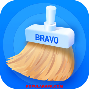 Showing the official icon of Bravo Cleaner mod apk