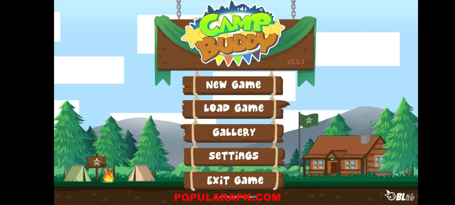 See the different menu options to use in Camp Budy mod apk.