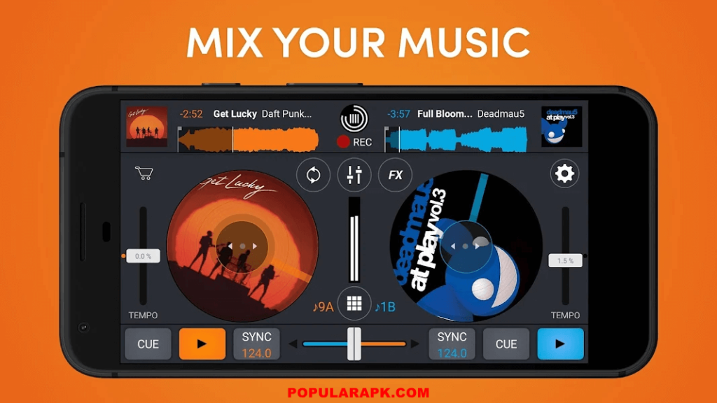 you can mix the differen types of songs to make your own remix.