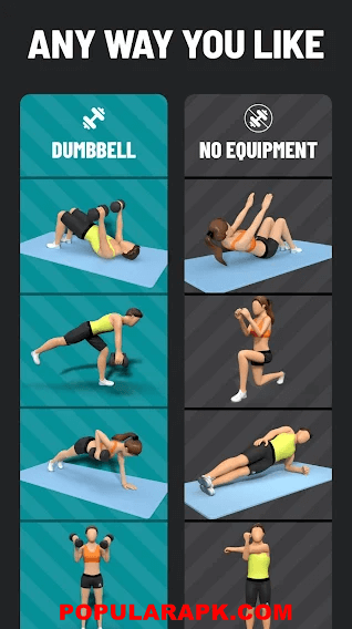 workout at home with Dumbbell Workout At Home mod apk