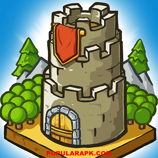 showing the offial icon of grow castle mod apk.