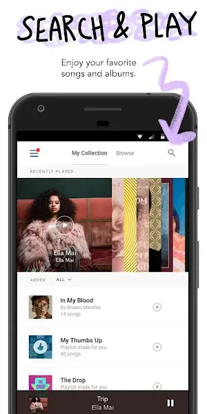 With pandora music mod apk it is very easy to search and play your favourite songs.