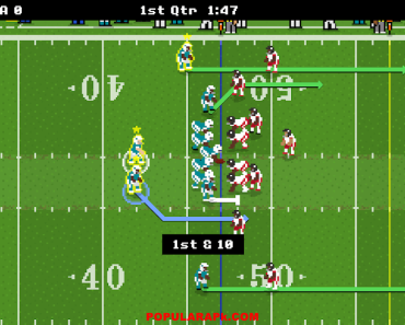 play football and soccer in retro style game
