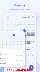 use calendar for multiple views and clear at a glance