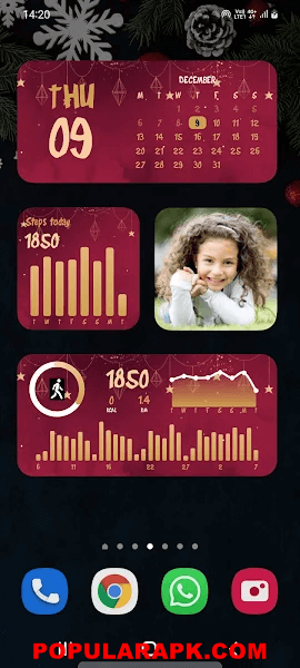 this app has lots of colourful widgets to use.